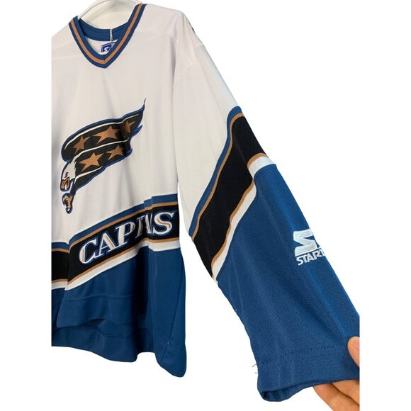 Vintage Washington Capitals Starter Jersey XL NHL Eastern Conference 7212 - Picture 9 of 10